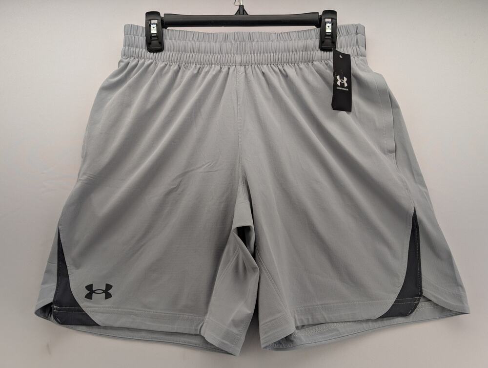 NWT Under Armour UA Elevated Woven 2.0 Men's Shorts in Mod Grey size Small